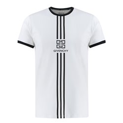 Givenchy Men's Embroidered  Logo T-Shirt  White