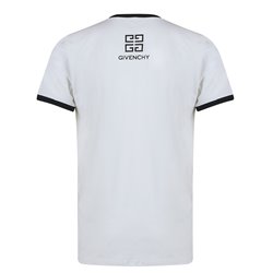 Givenchy Men's Embroidered  Logo T-Shirt  White