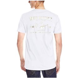 True Religion Metallic Gold Buddha Graphic Tee