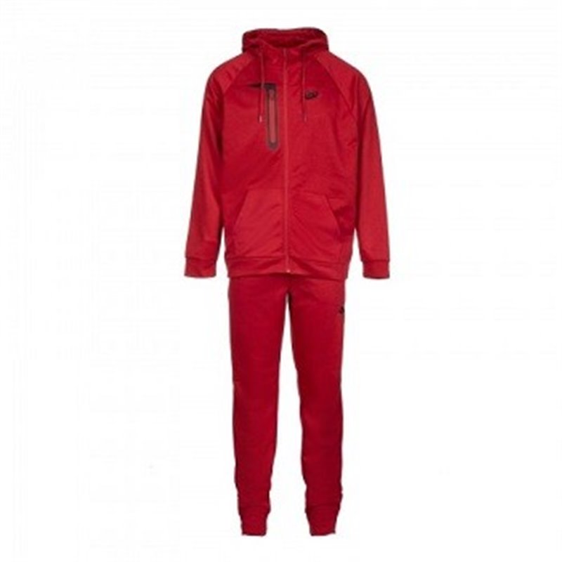 Nike Men's Cotton Zip Hoodie & Pants Set Red