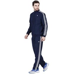 Adidas 3-Stripe Tricoat Track Set Jacket & Pants Navy