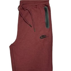 Nike Men's Cotton Zip Hoodie & Pants Set Burgundy