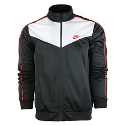 Nike Men's Sport Color-Blocked Track Suit Black/Red