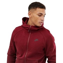 Nike Sportswear Club Fleece Men's Full Zip Hoodie & Pants Set Burgundy