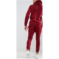 Nike Sportswear Club Fleece Men's Full Zip Hoodie & Pants Set Burgundy