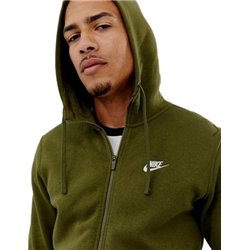 Nike Sportswear Club Fleece Men's Full Zip Hoodie & Pants Set Olive Green