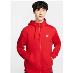 Nike Sportswear Club Fleece Men's Full Zip Hoodie & Pants Set Red