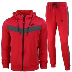 Nike Sportswear Scuba Fleece Jacket & Pants Red