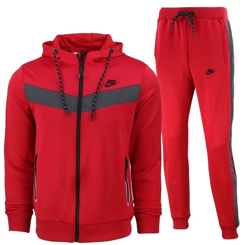 Nike Sportswear Scuba Fleece Jacket & Pants Red