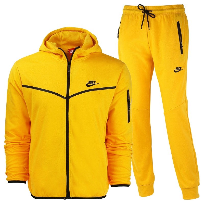 Nike Sportswear Tech Fleece Men's Hoodie & Pants 2 Pc Set Yellow