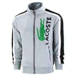 Lacoste Men's Sport Color-Blocked Track Suit Gray/White