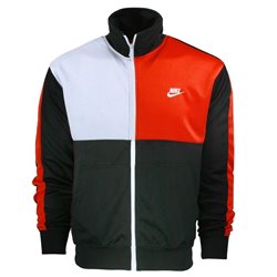 Nike Men's Sport Color-Blocked Track Suit Black/White/Red