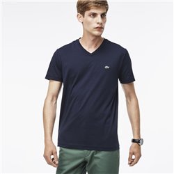 Lacoste Men's Pima Cotton V-Neck T-Shirt