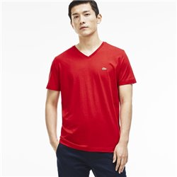 Lacoste Men's Pima Cotton V-Neck T-Shirt