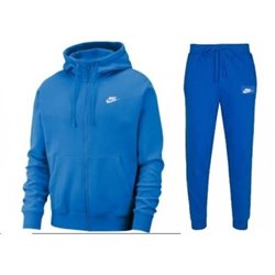 Nike Sportswear Club Fleece Men's Full Zip Hoodie & Pants Set Royal