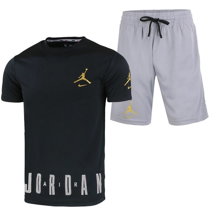 Nike  Jordan Men's Sport Dri-Fit Shorts & T Shirt 2 Pc Set