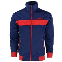 Nike Men's Sport Color-Blocked Track Suit Navy/Red