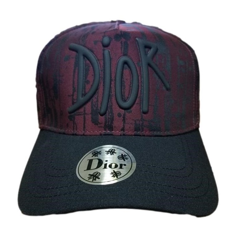 Dior Baseball Cap Burgundy & Black