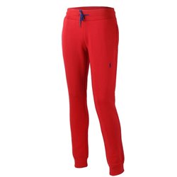 Colorblock Fleece Zip Hoodie & Pants Set Red