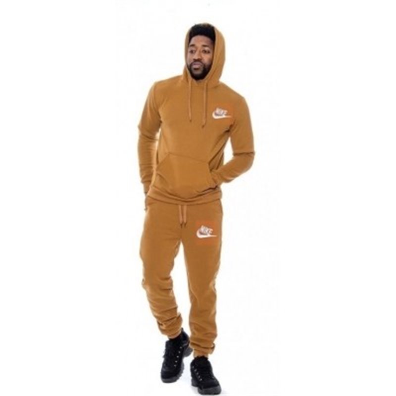 Nike Sportswear Club Fleece Men's Pullover Hoodie Hoodie & Pants Set Timber