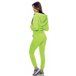 Nike Women's Essential Full-Zip Fleece Hoodie & Pants Set Lime Green