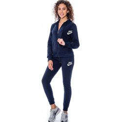 Nike Sportswear Club Fleece Women's Full Zip Hoodie & Pants Set Navy