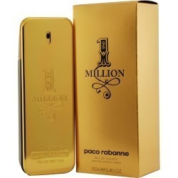 Paco Rabanne 1 Million Eau de Toilette, 3.4 oz For Men