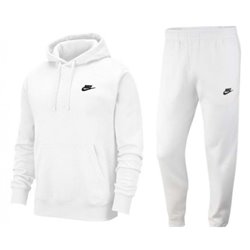 Nike Sportswear Club Fleece Men's Pullover Hoodie Hoodie & Pants Set White