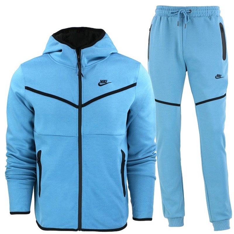 Nike Tech Fleece Full-Zip Hoodie & Pants 2 Pc Set  Dull Blue/Black