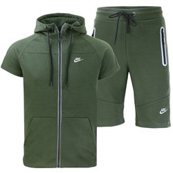 Nike Tech Men's Short-Sleeve Full Zip  & Short Set