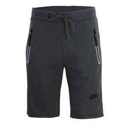 Nike Men's Tech Short-Sleeve Full Zip Jacket & Short Set Charcoal