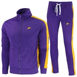 Nike Men's Knit Tracksuit  Purple/Yellow