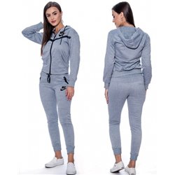 Nike Sportswear Tech Fleece Windrunner Women's Full-Zip Hoodie & Pants Set Gray