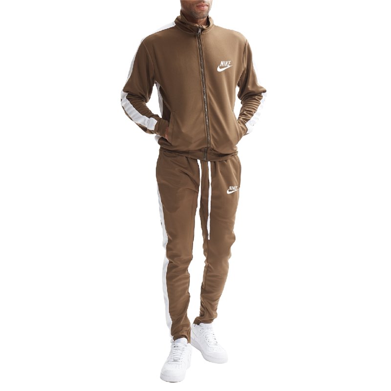 Nike Men's Knit Tracksuit  Khaki/White