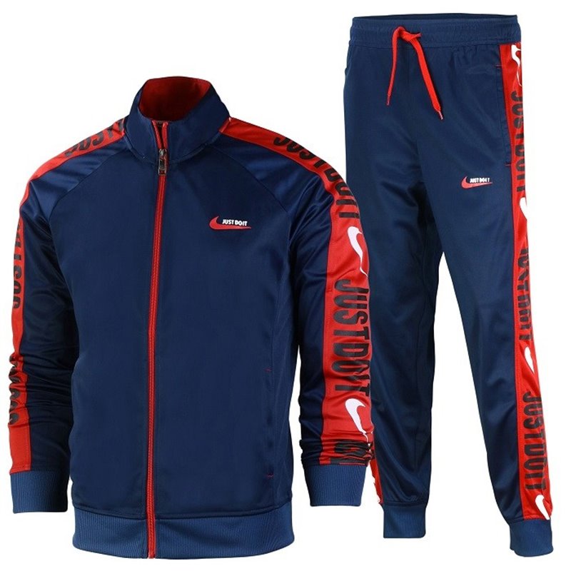 Nike Sportswear  Just Do It  2 Piece Tracksuit Navy/Red