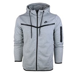 Nike Men's Tech Fleece Zip Hoodie & Pants Set Gray