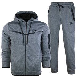 Nike Sportswear Tech Men's Knit Track Suite Charcoal