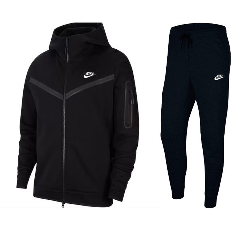 Nike Sportswear Club Fleece Two Tone Zip Hoodie & Pants Set