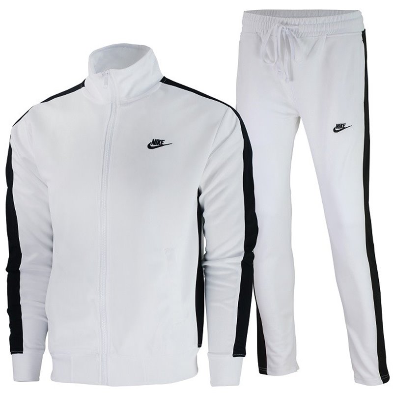 Nike Men's Knit Tracksuit 2 piece Set White/Black