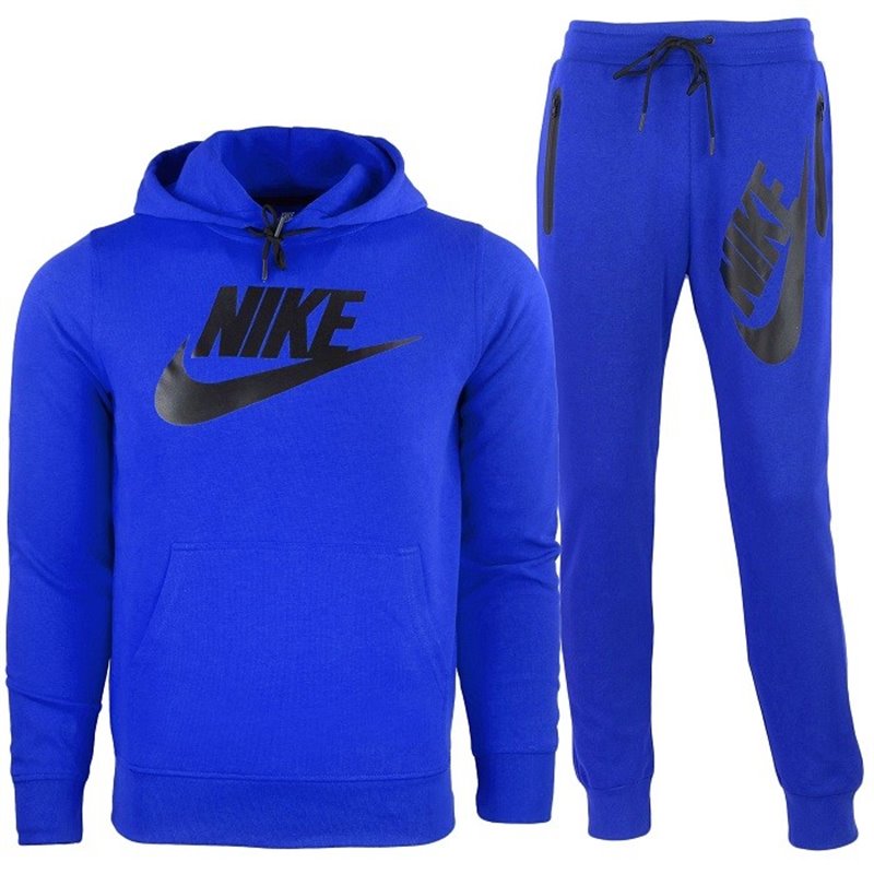 Nike Sportswear Tech Fleece Men's Pullover Hoodie & Pants 2 Pc Set Royal