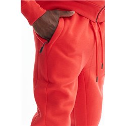 Lacoste  Full Zip-Up Hoodie & Pants Set Red