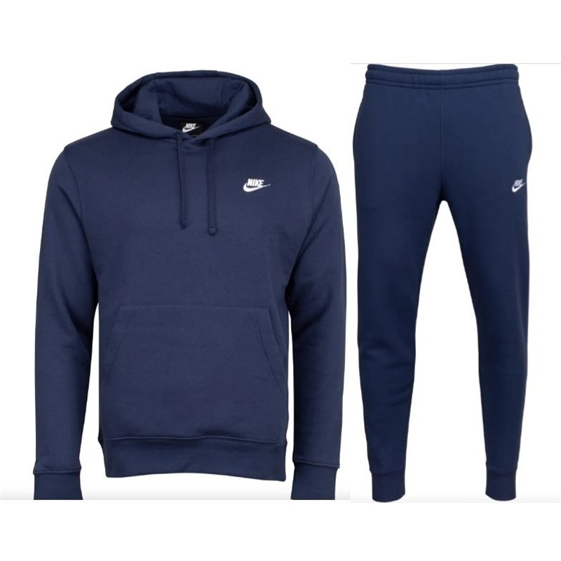 Nike Sportswear Club Fleece Men's Pullover Hoodie Hoodie & Pants Set Navy