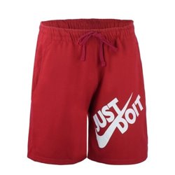 Nike Men's Just Do It Crewneck  Top & Short Set Burgundy