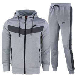 Nike Sportswear Scuba Fleece Jacket & Pants Gray