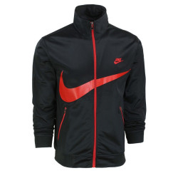 Nike Sportswear Swoosh  2 Piece Tracksuit Black/Red