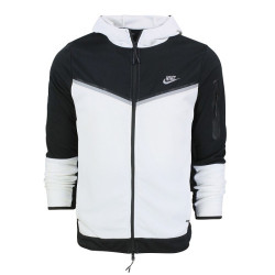 Nike Men's Tech Fleece Windrunner Hoodie & Pants Black/White