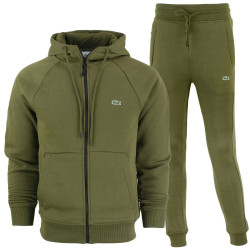 Lacoste  Full Zip-Up Hoodie & Pants Set Olive