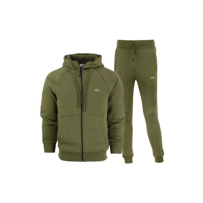 Lacoste  Full Zip-Up Hoodie & Pants Set Olive