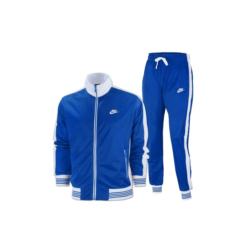 Nike Men's Sportswear 2 Piece Set Tracksuit Royal /White