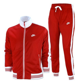 Nike Men's Sportswear 2 Piece Set Tracksuit Red /White